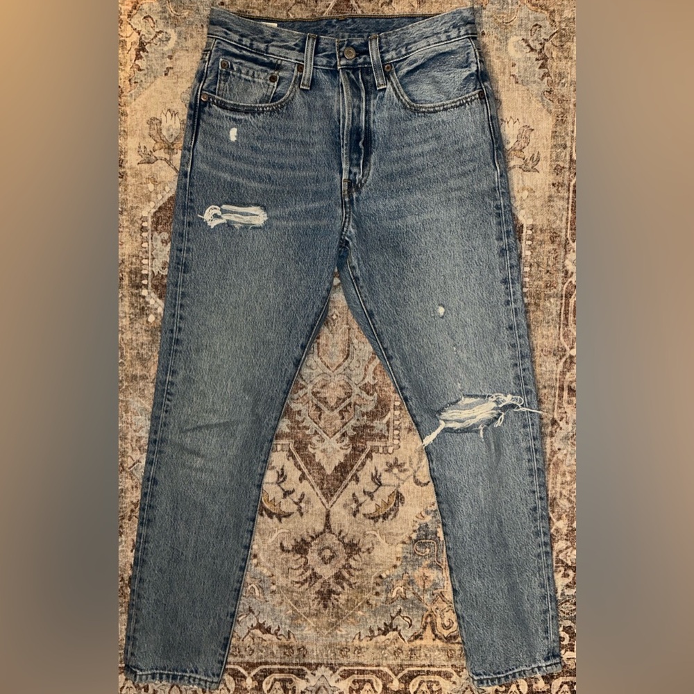 Levi’s Premium 501 S Skinny Jeans 26x28 “Can’t Touch This” color - Picture 2 of 8